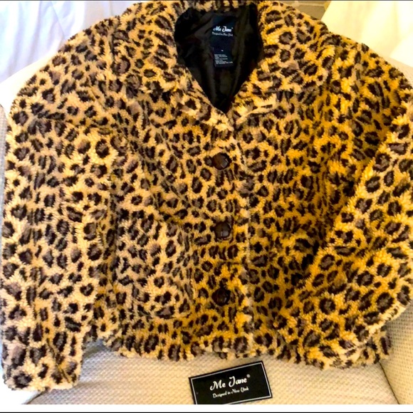 New Me Jane faux fur leopard jacket - Picture 2 of 5